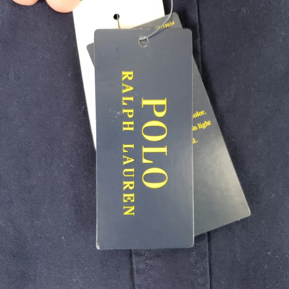 Polo Ralph Lauren Classic Fit Button Down Mens XXL Navy Blue Preppy Designer